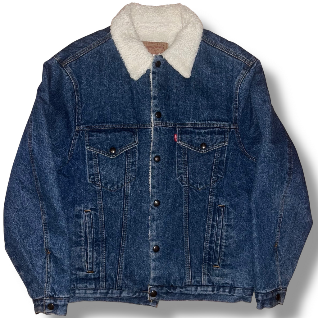 Giacca di Jeans con pelo Vintage Levi's (M)