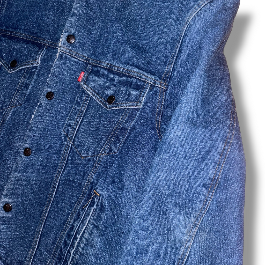 Giacca di Jeans con pelo Vintage Levi's (M)