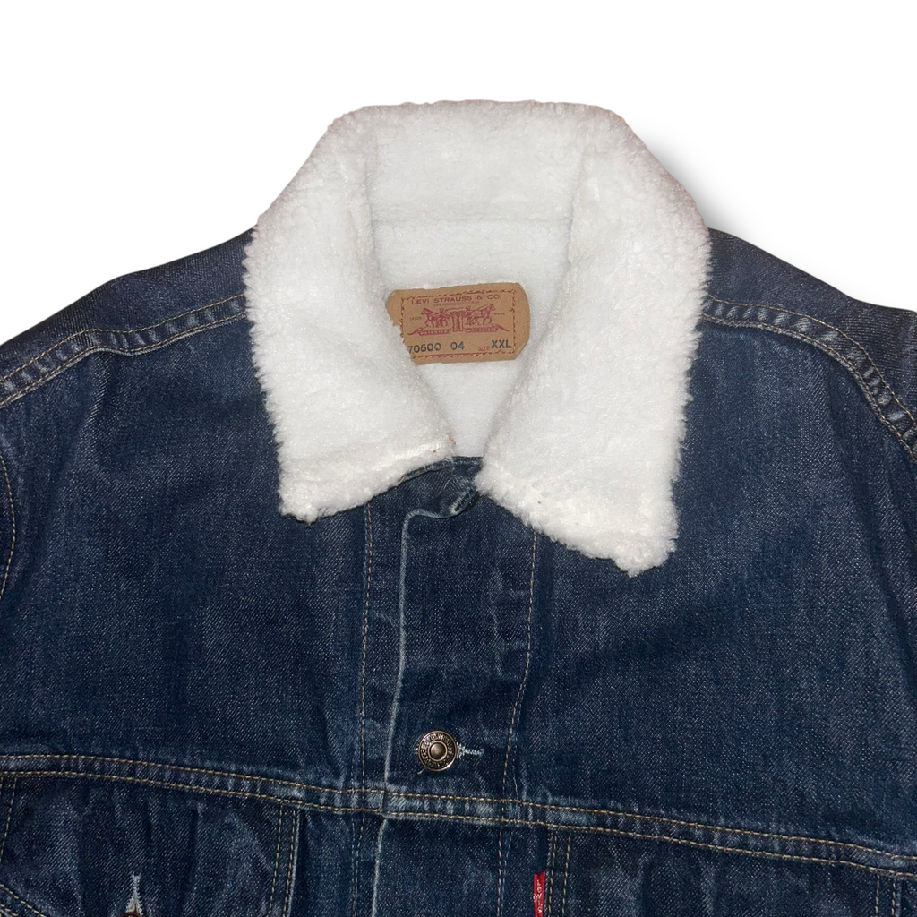 Giacca di Jeans con pelo Vintage Levi's (M)